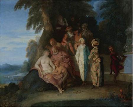 Claude Gillot A scene inspired by the Commedia